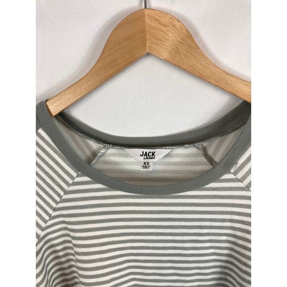 jack bb dakota striped split back Top size XS - Picture 2 of 4